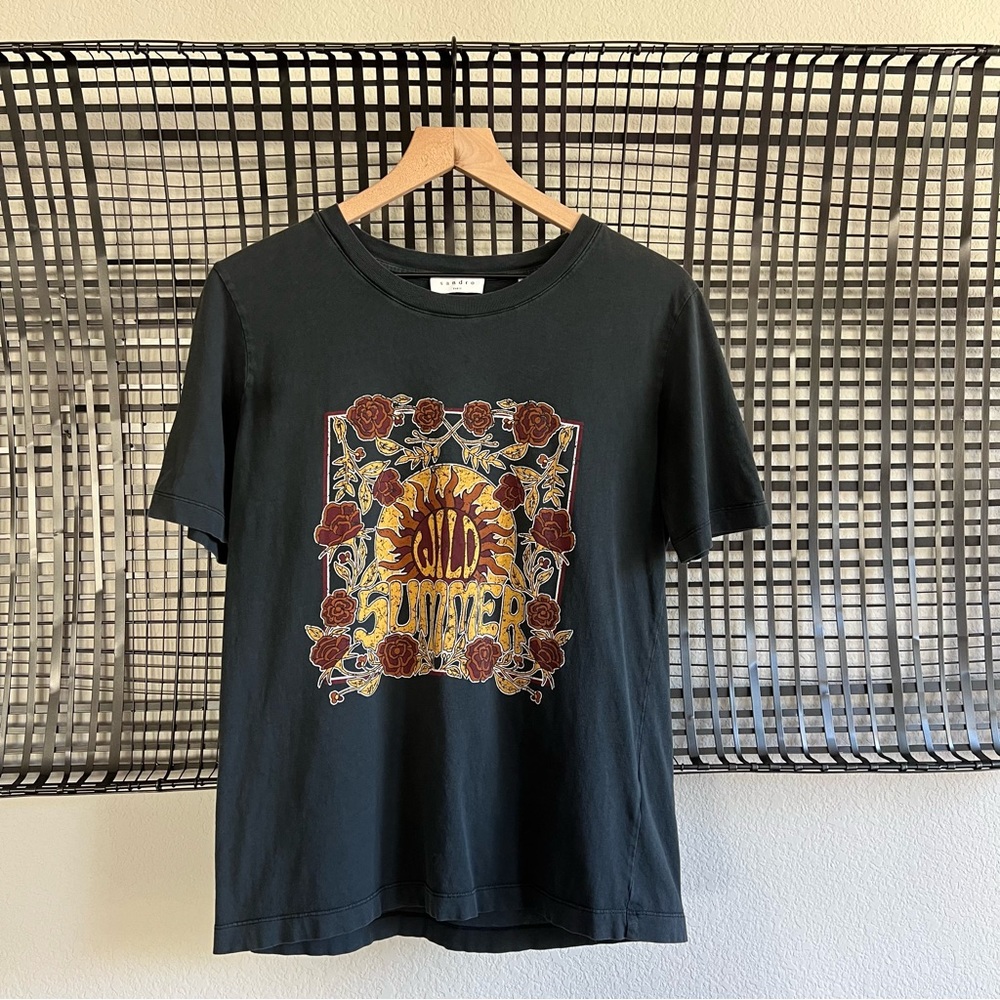 Sandro Wild summer graphic T-shirt